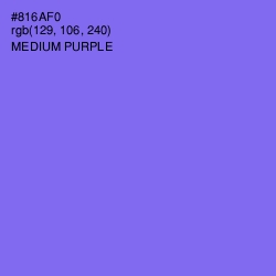 #816AF0 - Medium Purple Color Image