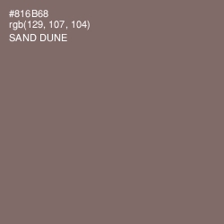 #816B68 - Sand Dune Color Image