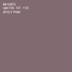 #816B70 - Spicy Pink Color Image