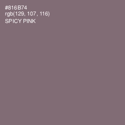 #816B74 - Spicy Pink Color Image