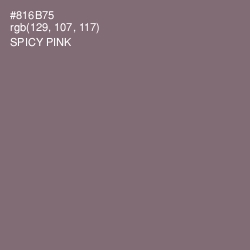 #816B75 - Spicy Pink Color Image
