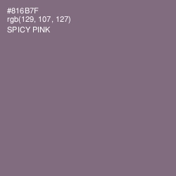 #816B7F - Spicy Pink Color Image