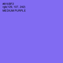 #816BF2 - Medium Purple Color Image