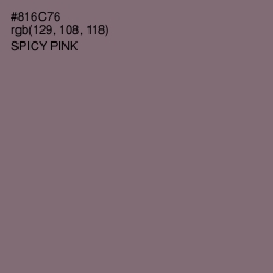 #816C76 - Spicy Pink Color Image