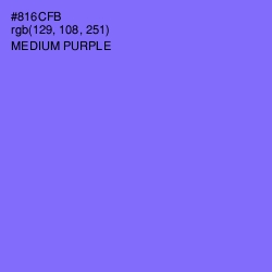 #816CFB - Medium Purple Color Image