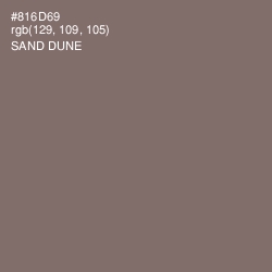 #816D69 - Sand Dune Color Image