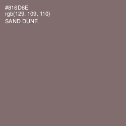 #816D6E - Sand Dune Color Image