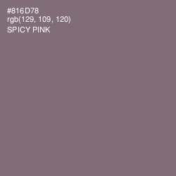 #816D78 - Spicy Pink Color Image