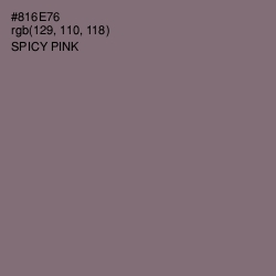 #816E76 - Spicy Pink Color Image