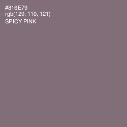 #816E79 - Spicy Pink Color Image