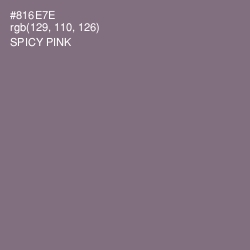 #816E7E - Spicy Pink Color Image