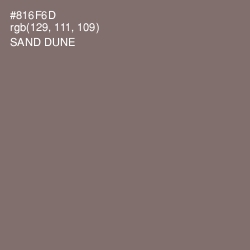 #816F6D - Sand Dune Color Image