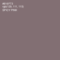 #816F73 - Spicy Pink Color Image