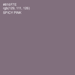 #816F7E - Spicy Pink Color Image