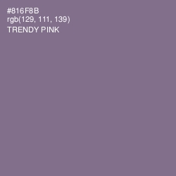 #816F8B - Trendy Pink Color Image