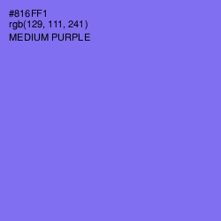 #816FF1 - Medium Purple Color Image