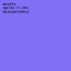 #816FF5 - Medium Purple Color Image