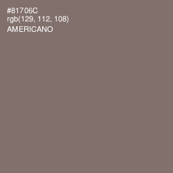 #81706C - Americano Color Image