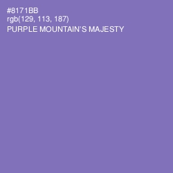 #8171BB - Purple Mountain's Majesty Color Image