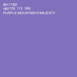 #8171BD - Purple Mountain's Majesty Color Image