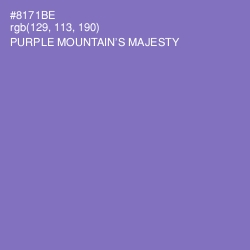 #8171BE - Purple Mountain's Majesty Color Image