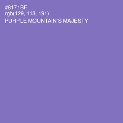 #8171BF - Purple Mountain's Majesty Color Image