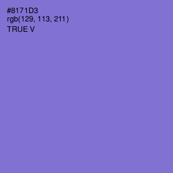 #8171D3 - True V Color Image