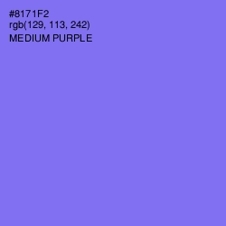 #8171F2 - Medium Purple Color Image