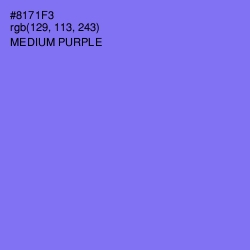 #8171F3 - Medium Purple Color Image