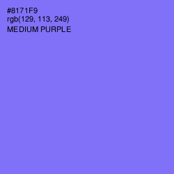 #8171F9 - Medium Purple Color Image