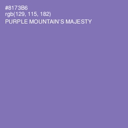 #8173B6 - Purple Mountain's Majesty Color Image