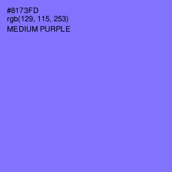 #8173FD - Medium Purple Color Image