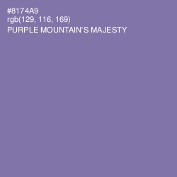 #8174A9 - Purple Mountain's Majesty Color Image