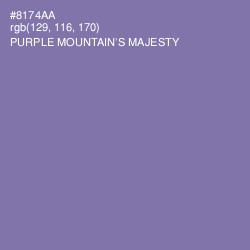 #8174AA - Purple Mountain's Majesty Color Image