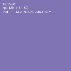 #8174B4 - Purple Mountain's Majesty Color Image