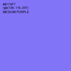 #8174F7 - Medium Purple Color Image