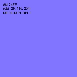 #8174FE - Medium Purple Color Image