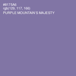 #8175A6 - Purple Mountain's Majesty Color Image