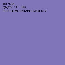 #8175BA - Purple Mountain's Majesty Color Image