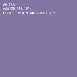 #8176A1 - Purple Mountain's Majesty Color Image