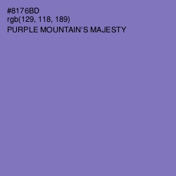 #8176BD - Purple Mountain's Majesty Color Image