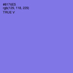 #8176E5 - True V Color Image