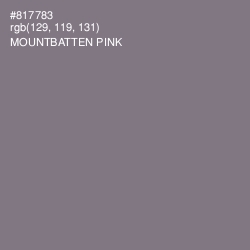 #817783 - Mountbatten Pink Color Image