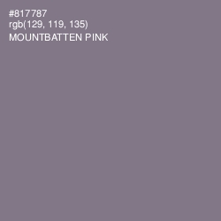 #817787 - Mountbatten Pink Color Image