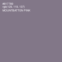 #817789 - Mountbatten Pink Color Image