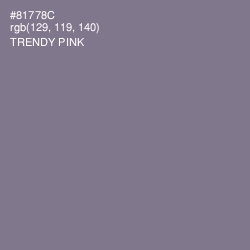 #81778C - Trendy Pink Color Image