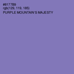 #8177B9 - Purple Mountain's Majesty Color Image