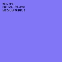 #8177F6 - Medium Purple Color Image