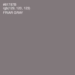 #81787B - Friar Gray Color Image