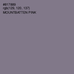 #817889 - Mountbatten Pink Color Image